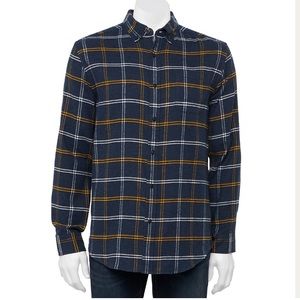 Mens Croft & Barrow Classic Fit Plaid Flannel Shirt